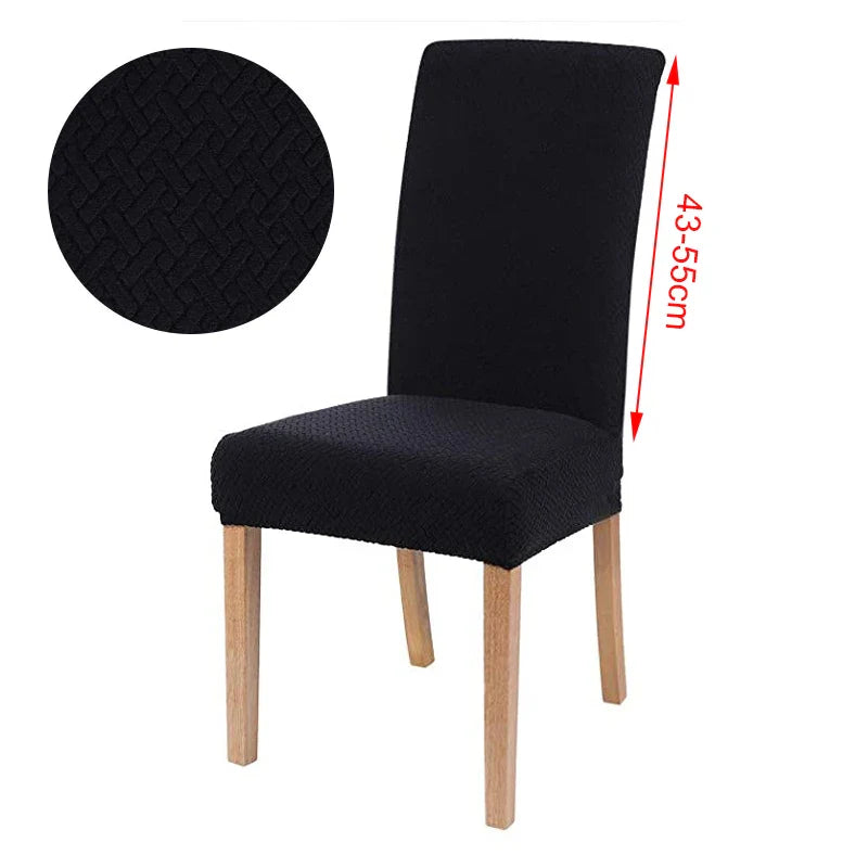 Dining chair Cover For Home Polar Fleece Fabric Chair Cover Stretch Slipcovers Seat Chair Covers Banquet Hotel Dining Room