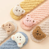 Newborn Baby Socks Cute Bear Socks Infant Kid Cotton Toddlers Leg Warmers Knee Soft Velvet Long Baby Socks for Girls Boy