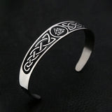 Black Stainless Steel Viking Rune Bracelets For Men Women Retro Viking Tree of Life Bracelet Biker Fashion Jewelry Amulet Gift