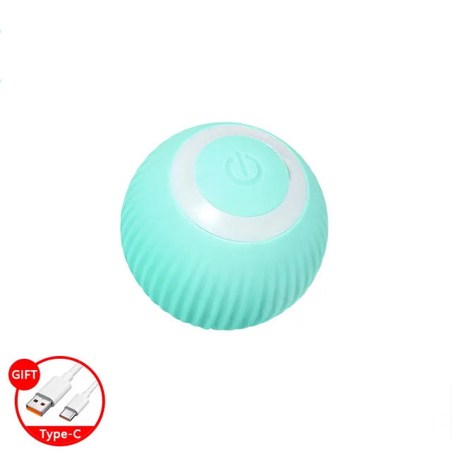 Electric Cat Ball Toys Automatic Rolling Smart Cat Toys Interactive for Cats Training Self-moving Kitten Toys for Indoor Playing