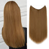 Synthetic Hair Extension No Clip Natural Hair Piece Ombre Fake False One Piece Straight Hairpiece Blonde For Women