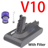 21700 Battery Pack V8 Li-ion Batteries 21.6V Replacement for Dyson V8 V7 V6 V10 etc Cordless Power Tool Battery for dyson yh5