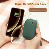 20000mAh Winter Mini Hand Warmer USB Rechargeable Multifunctional Handy Warmer Heater Pocket Mini Outdoor travel Power Bank