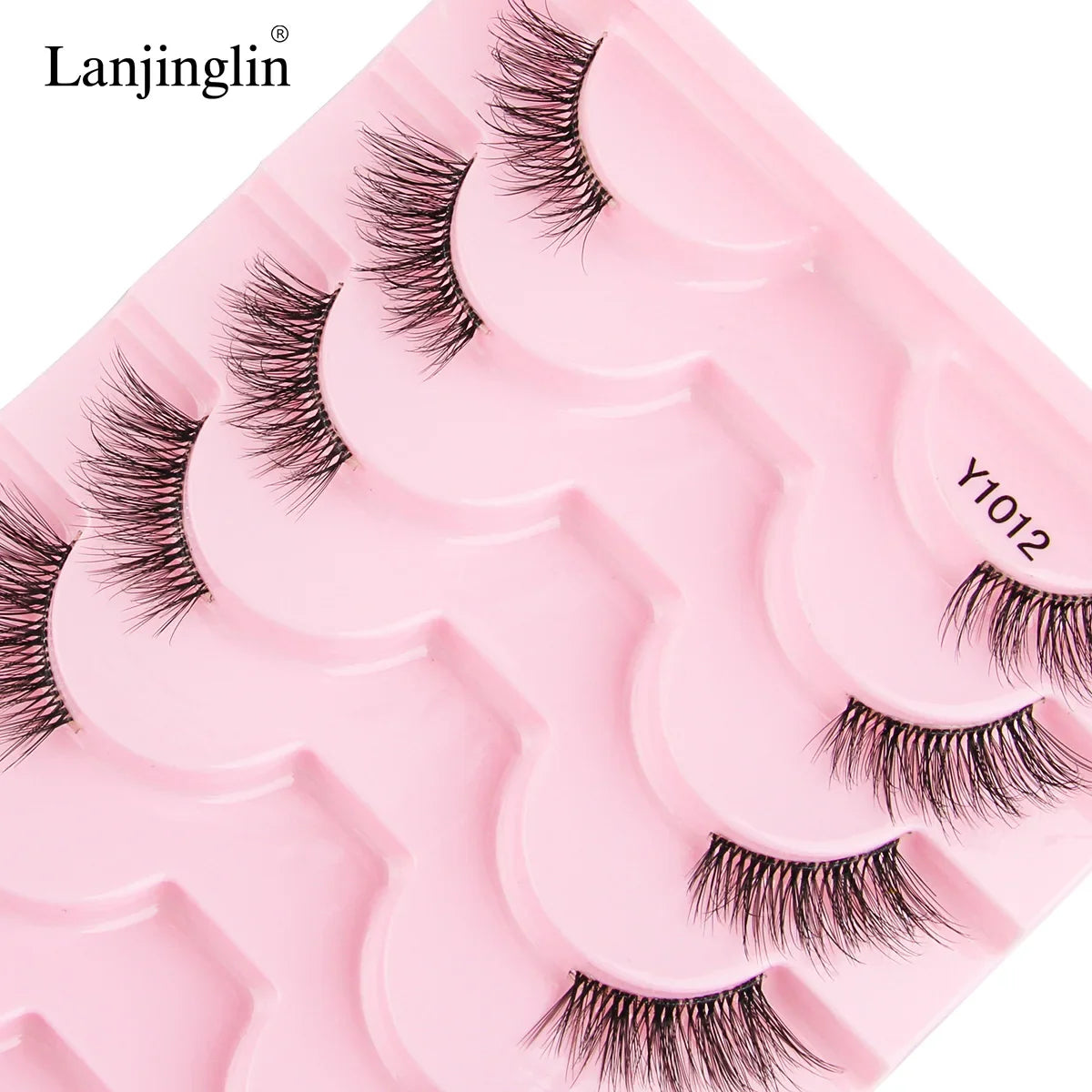 Half Eye Lashes 2/20 Boxes Natural Long Wholesale 3D Mink Lashes Clear Band Eyelash Extensions Makeup Tools Faux Cils maquillaje