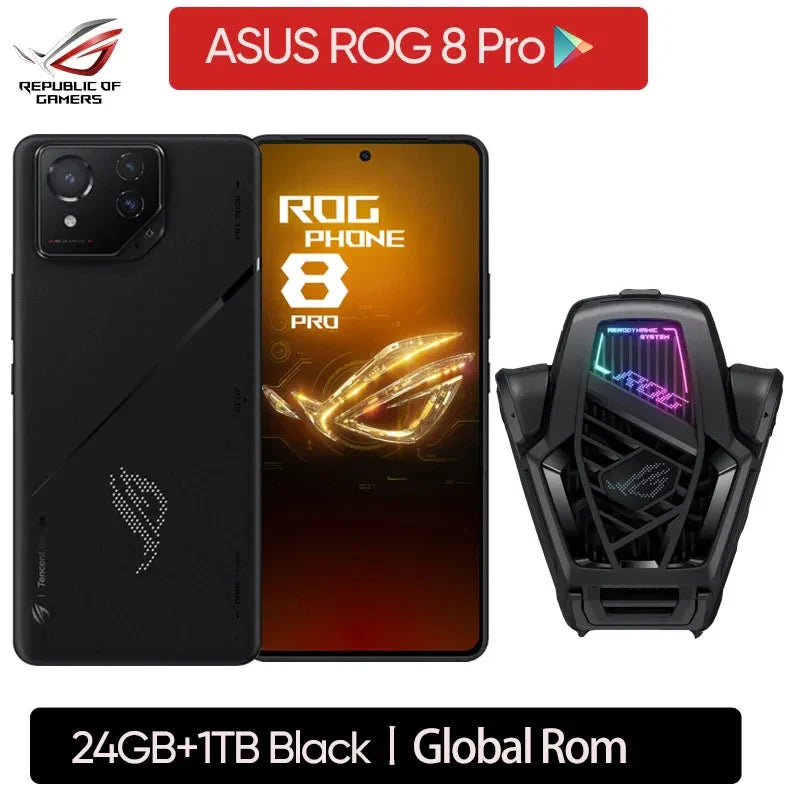 2024 World Premiere ASUS ROG Phone 8 Snapdragon 8 Gen 3 5G Smartphone 6.78'' 165HZ E-Sports Screen 65W Charging NFC ROG 8 Pro