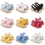 Girls' sandals Bowknot pearl sandals Children's sandals Toddler walking shoes