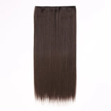 Synthetic Clip in Hair Extensions 6 Pcs/Set 16 Clips Long Straight Hairpieces Clip On Hair Extension for Women Blonde