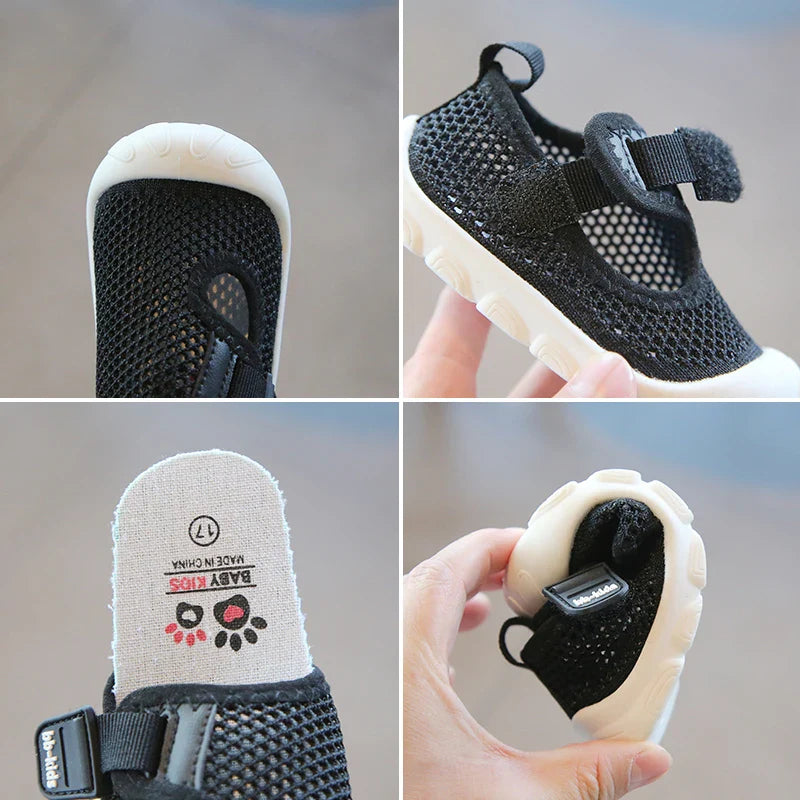 2023 Toddler Boys Girls Summer Mesh Breathable Pre Walker Non-Skid Baby Shoes 0-3Y Unisex Kids lightweight Sandals First Shoes