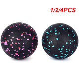 1/2/4PCS Fitness Ball Double Lacrosse Massage Ball Set Mobility Peanut Ball for Self-Myofascial Release Deep Tissue Yoga Gym