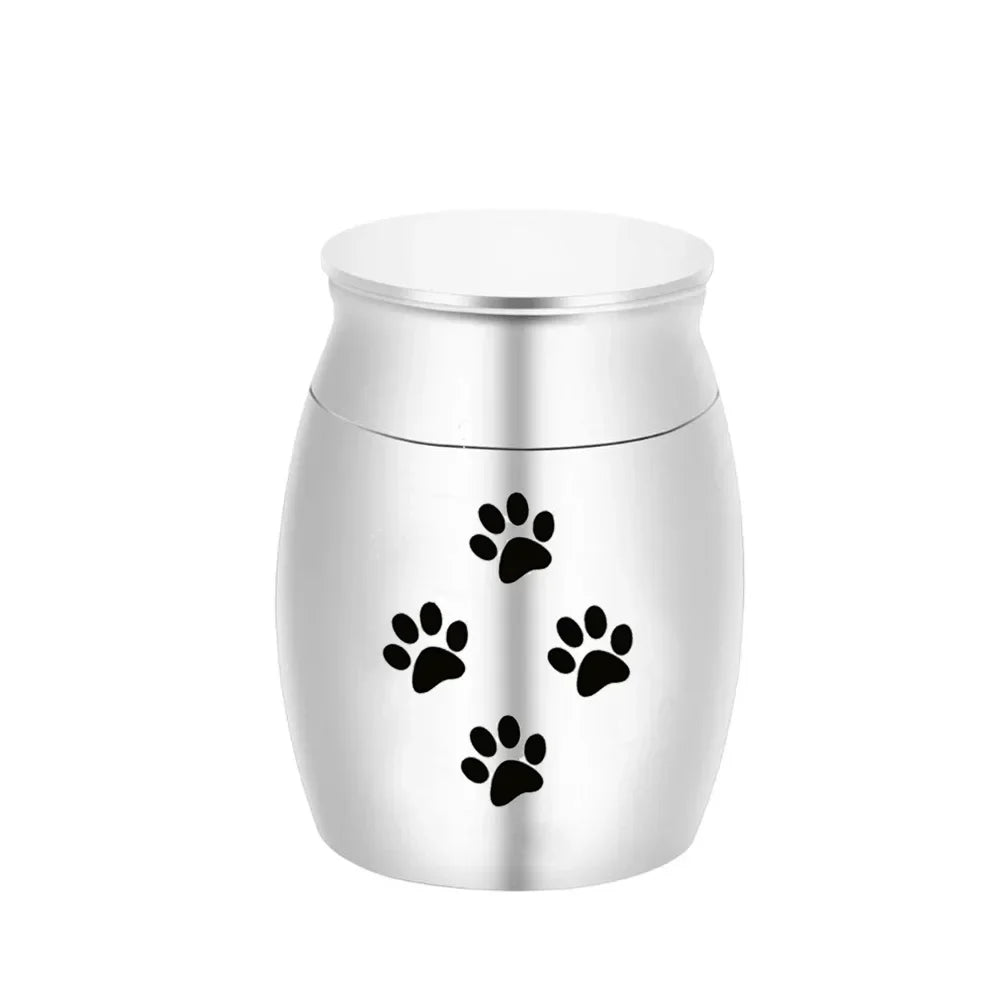 Pet Memorials Pet Urn Dog Paw Print Hair Tooth Collection Urn for Dead Ashes Cat Dog Funerary Urn Urna Para Ceniza De Mascota