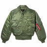 Men’s Bomber Jacket Classic Lightweight Flight Jackets Warm Comfortable Water Resistant Red Ribbon Sleeve Shirring Coat