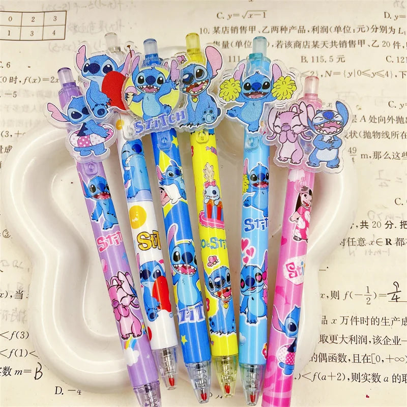 48 pcs/lot Creative Stitch Koala Press Gel Pen Cute 0.5mm Black Ink Neutral Pens Promotional Gift Office School Supplies