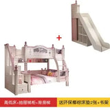 Solid wood bunk beds Two height adjustable beds Double beds upper and lower bunk beds for adults and children Small unit combina