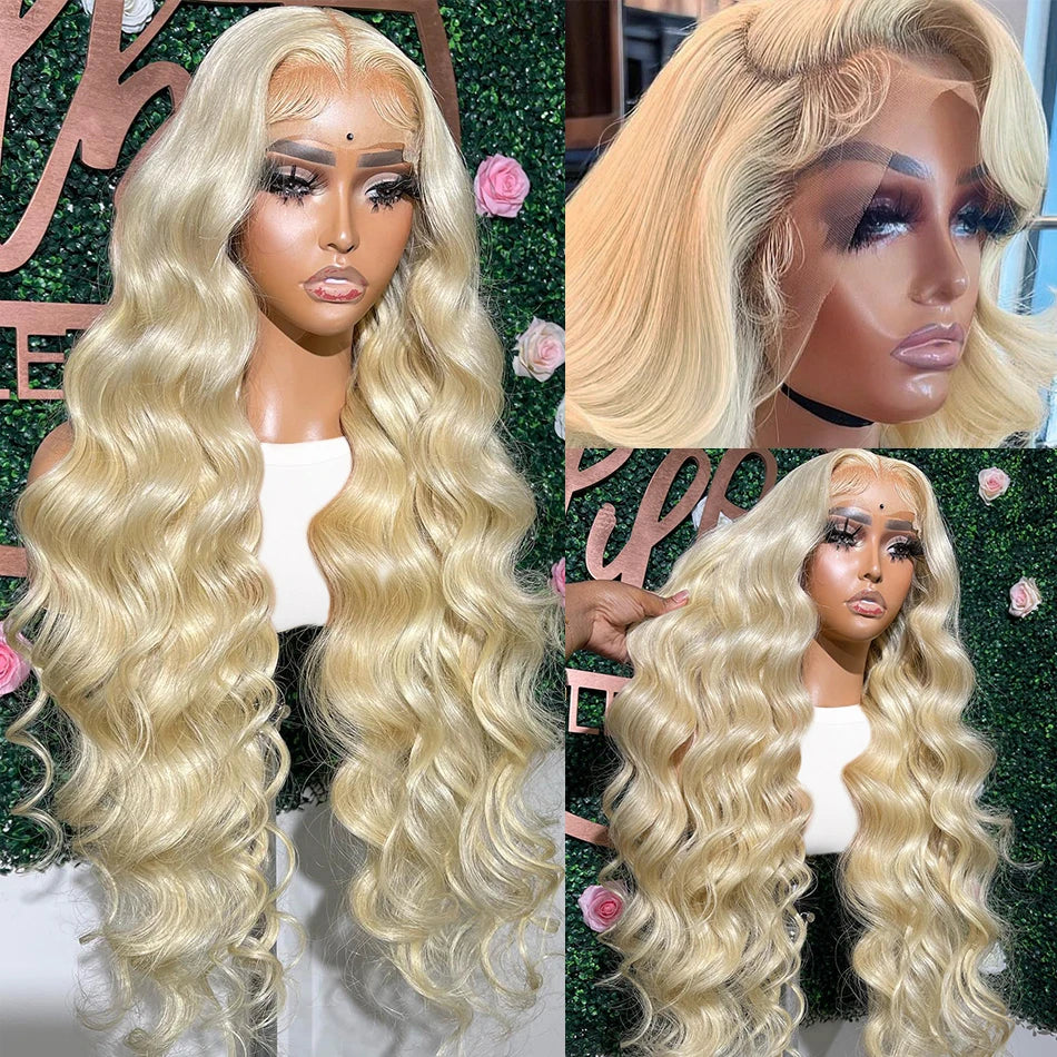 30 40 Inch 613 Honey Blonde Color Wig13x4 13x6 HD Transparent Lace Front Wigs For Women Body Wave Frontal Closure Human Hair Wig