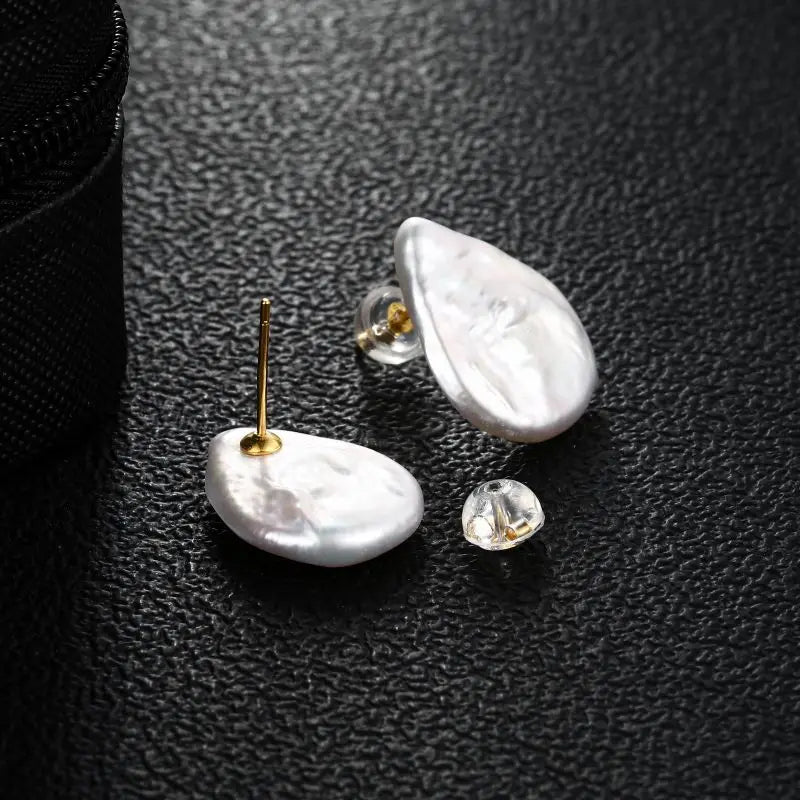 Baroque Natural Freshwater Pearls Square Shape and Multiple Styles Stud Earrings 925 Sterling Silver Fashion Jewelry for Women