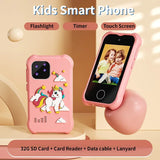 Children Camera Kids Smart Phone Toys Video Camera Outdoor Photography Games Touch Screen Phone with 32G SD Card