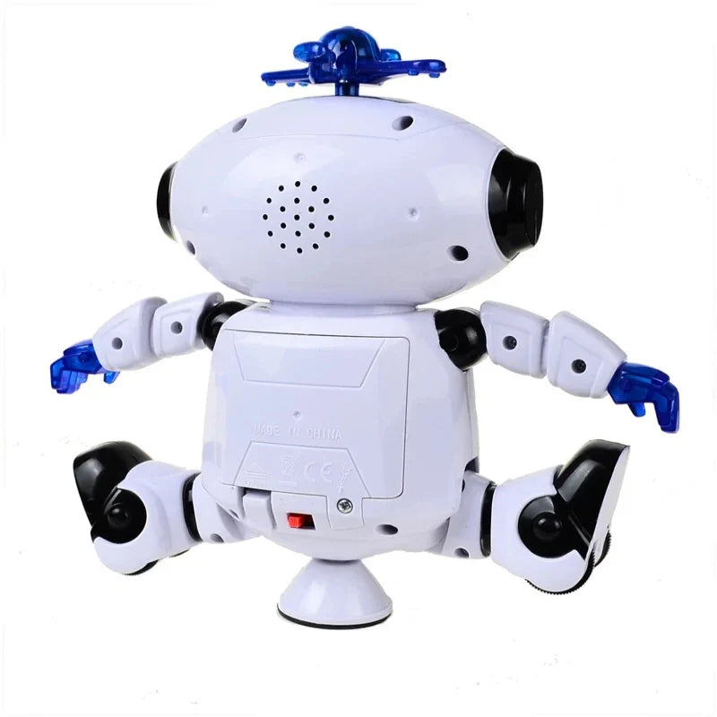 Kids Music Robot Toys Rotating Dance With LED Light Electronic Walking  Interactive Toys for Boys Girls Baby Birthday Xmas Gift