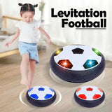 Sport Levitate Suspending Soccer Ball Air Cushion Floating Foam Football with LED Light music Gliding Soccer Toys for Kids Gifts