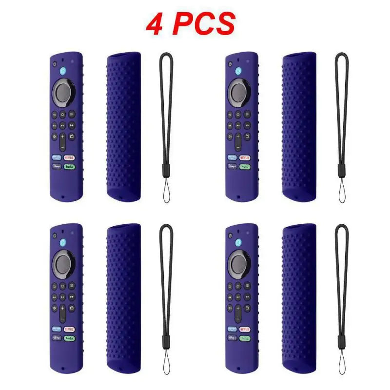 1~4PCS For Amazon Fire TV Stick 4K TV Stick Remote Silicone Case Protective Cover Skin Remote Control Protection Silicone Cover