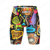 Summer Mens Swimming Tight Shorts Surf Jammers Swimwear New Beach Trunks Sports Training Pants Quick Dry Surfing Diving Swimsuit