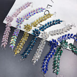 High Quality Crystal Bridal Belt Rhinestone Applique Strass Flower Motif Trim Chain Sewing on Garment Shoes Bags DIY Accessories