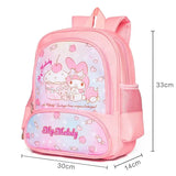 Sanrioed Anime Hello Kitty Cinnamoroll My Melody Kuromi Cute Kid Backpack Kawaii Cartoon Leather Mini School Bag Holiday Gift