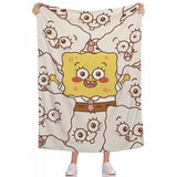 Fluffy Blankets Children Room S-Spongebobs Picnic Nap Sleep Camp Sofa Bedspread Baby Soft Blanket Flannel Wedding Birthday Gift