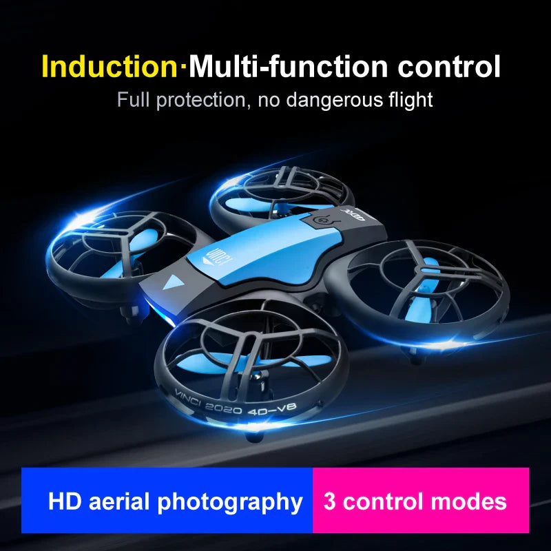 4DRC V8 Mini Drone 4k profession HD Wide Angle Camera 1080P WiFi fpv Dron Camera Height Keep Drones Camera RC Quadcopter Toys