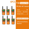 2/4/6 PCS ABBREE Walkie Talkie PMR/FRS UHF Mini Radio Up to 8 KM Range Handheld Ham Two Way Radio Communicator Transceiver