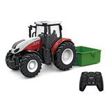 RC Farm Car Tractors Trailer 2.4G Radio Controlled Cars Farming Simulator Truck Miniature Farmer Animal Model Toys Children Boy