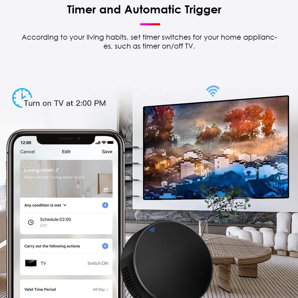 IR Remote Control Smart WiFi Universal Infrared Tuya For Smart Home Control For TV DVD AUD AC Work With Amazon Alexa Google Home