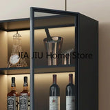 Wall Display Wine Cabinets Living Room Luxury Modern Kitchen Wine Cabinets Simplicity Glass Botellero Vino Bar Furniture QF50JG