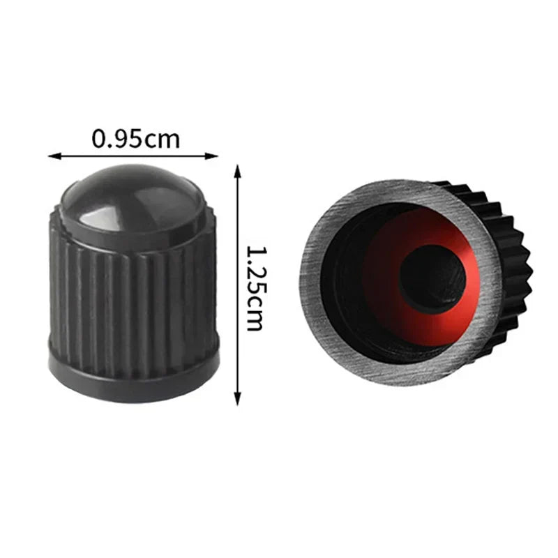 Universal Car Valve Cap Plastic Wheel Tire Air Stem Cover Black Red Blue Dust Tyre Valve Caps for Car Motorcycles Bike Bicycle