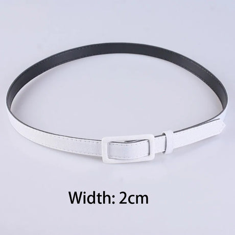 Width 2cm/4cm/6cm Women's Belt Fashion Casual Simple All-match Dress Corset Girdle Accessories Gothic Pu Cloth Waist Waistband