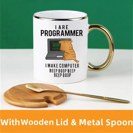 Engineer Mugs Computer Programmer Cups Programming Debugging Teaware Tea Coffee Coffeeware Geek Nerd Coworker Gift Coder Unicode