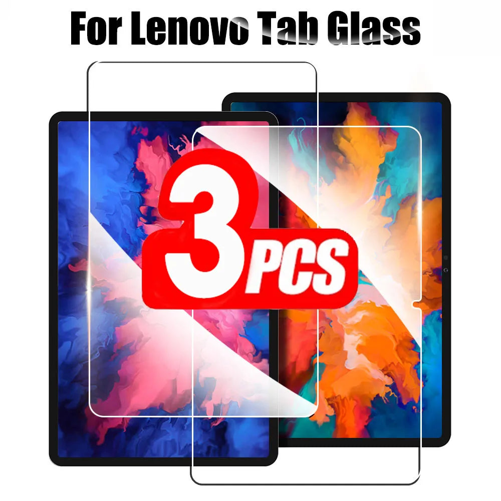 (3 Packs) Tempered Glass For Lenovo Tab M10 FHD Plus REL 10.1 10.3 10.61 X606X X606F X605F X306F Screen Protector Tablet Film