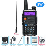 Baofeng UV 5R Walkie Talkie True 8W Portable Ham CB Radio Dual Band VHF UHF FM Transceiver Two Way Hunting Radios UV82 UV9R Plus