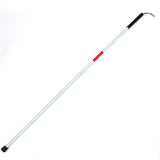 Folding Blind Cane Walking Stick Mobility & Daily Living Aids with Red Reflective Tape for Visually Impaired Men and Women