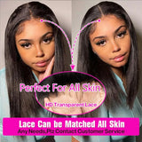 13x4 HD Lace Frontal Wigs Straight Short Bob Wig Human Hair Wigs Brazilian Pre Plucked Lace Frontal Human Hair Wig For Women