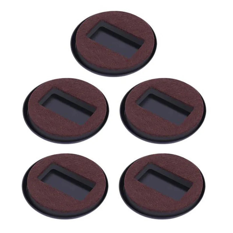 5pcs Office Chair Wheel Stopper Furniture Caster Cups Hardwood Floor Protectors Anti Parts for Roller Feet Anti Noisy Slip Mat