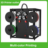 Zonestar Z9V5 MK6 3D Printer Upgraded Adjustable Four Extruder Design Single and Multi-color Printing Size 300x300x400mm