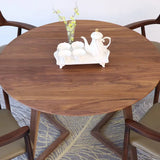 Hot Selling High Quality Walnut Solid Wood Tables wooden furniture Round Dining Tables Coffee Home Restaurant Dining Furniture