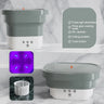 4.5L Folding Portable Washing Machine with Dryer Bucket for Clothes Laundry Underwear Sock Cleaning Washer Travel Home Appliance