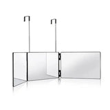 White Retractable Adjustable Hanging Three Mirrors Makeup Folding Three Mirrors Three Fold Mirror Spot Portable Cosmetic