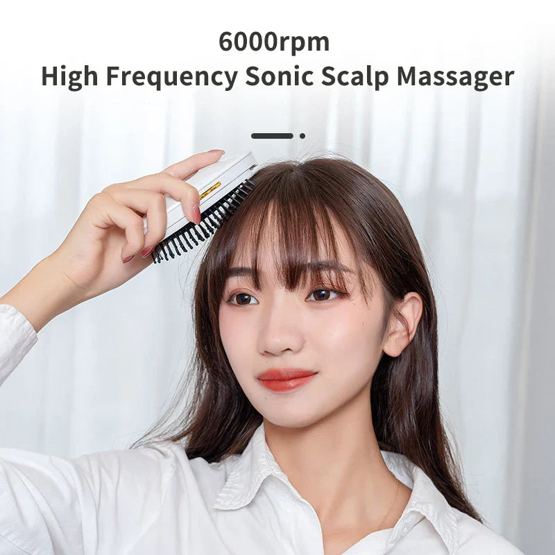 Portable Electric Ionic Hair Comb Brush Straightening Smoothing Negative Ions Anti-static Vibration Head Relieve Stress Massager