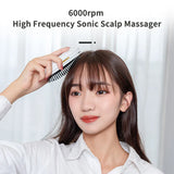 Portable Electric Ionic Hair Comb Brush Straightening Smoothing Negative Ions Anti-static Vibration Head Relieve Stress Massager