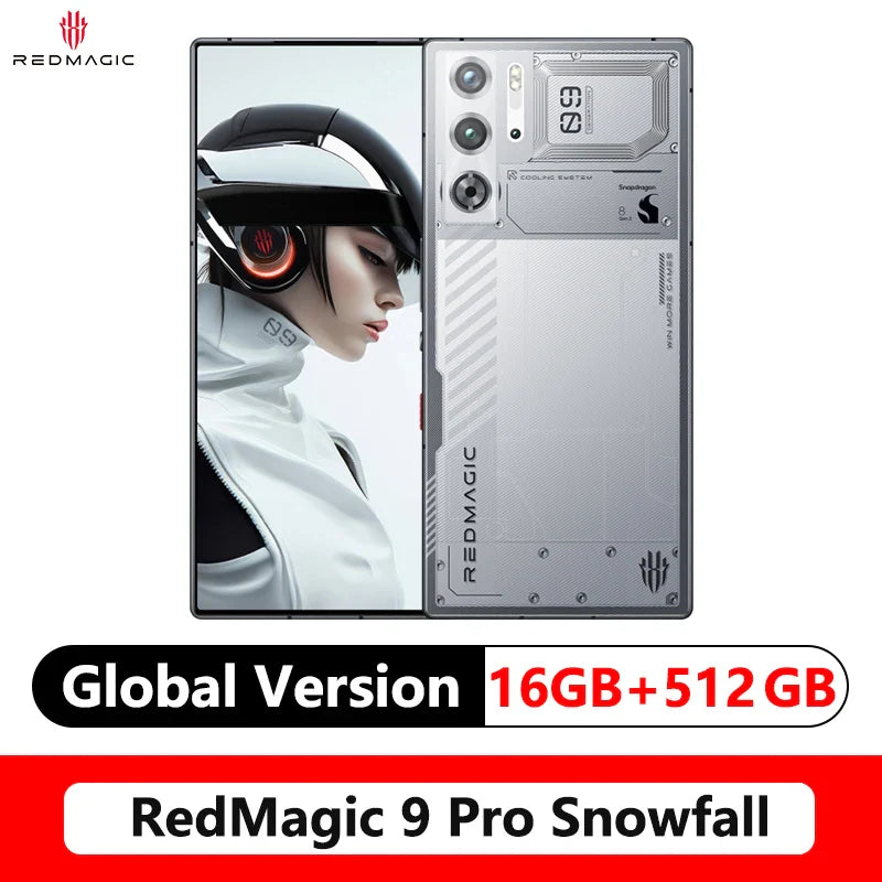 RedMagic 9 Pro Global Version smartphone Gaming Phone Snapdragon 8 Gen 3 6500mAh Battery 80W Fast Charging 5G Esports Phone