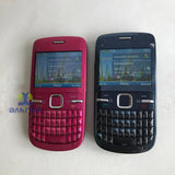 Original GSM Unlocked C3 C3-00 Mobile Cell Phone 2.4" 2MP Qwerty Hebrew Arablic Russian CellPhone. Made in Finland on 2010 Year