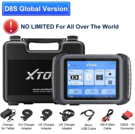 XTOOL D8S All System Car Diagnostic Tools ECU Coding Active Test Key Programmer 38 Service Topology Mapping  With CAN FD DOIP