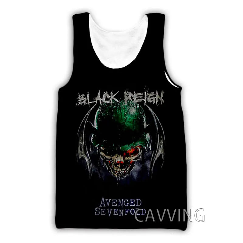 New Fashion Women/Men's 3D Print  Avenged Sevenfold  Rock Tank Tops Harajuku  Vest  Summer Undershirt Shirts Streetwear   V01